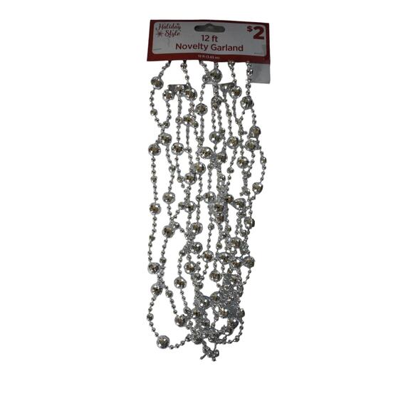 New 6 Pack SILVER Christmas Garland Bundle Lot 12 ft Each 72 total ft Decoration - Picture 1 of 1